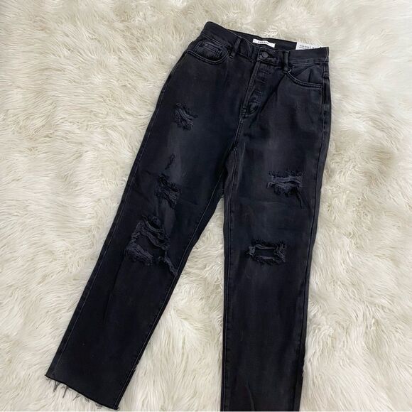 PacSun Denim - Pacsun High Rise Straight Distressed Jeans